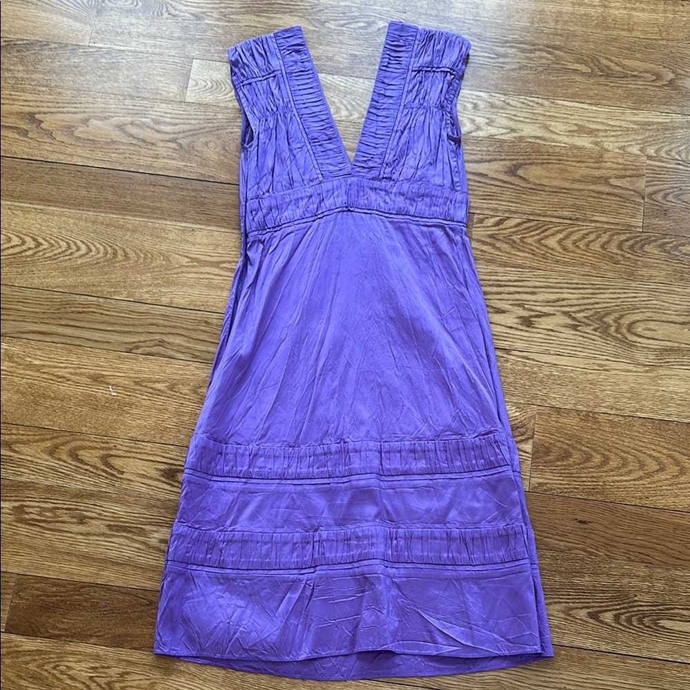 Elegant Purple Sleeveless Dress